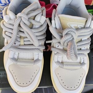 White and Cream Sneakers